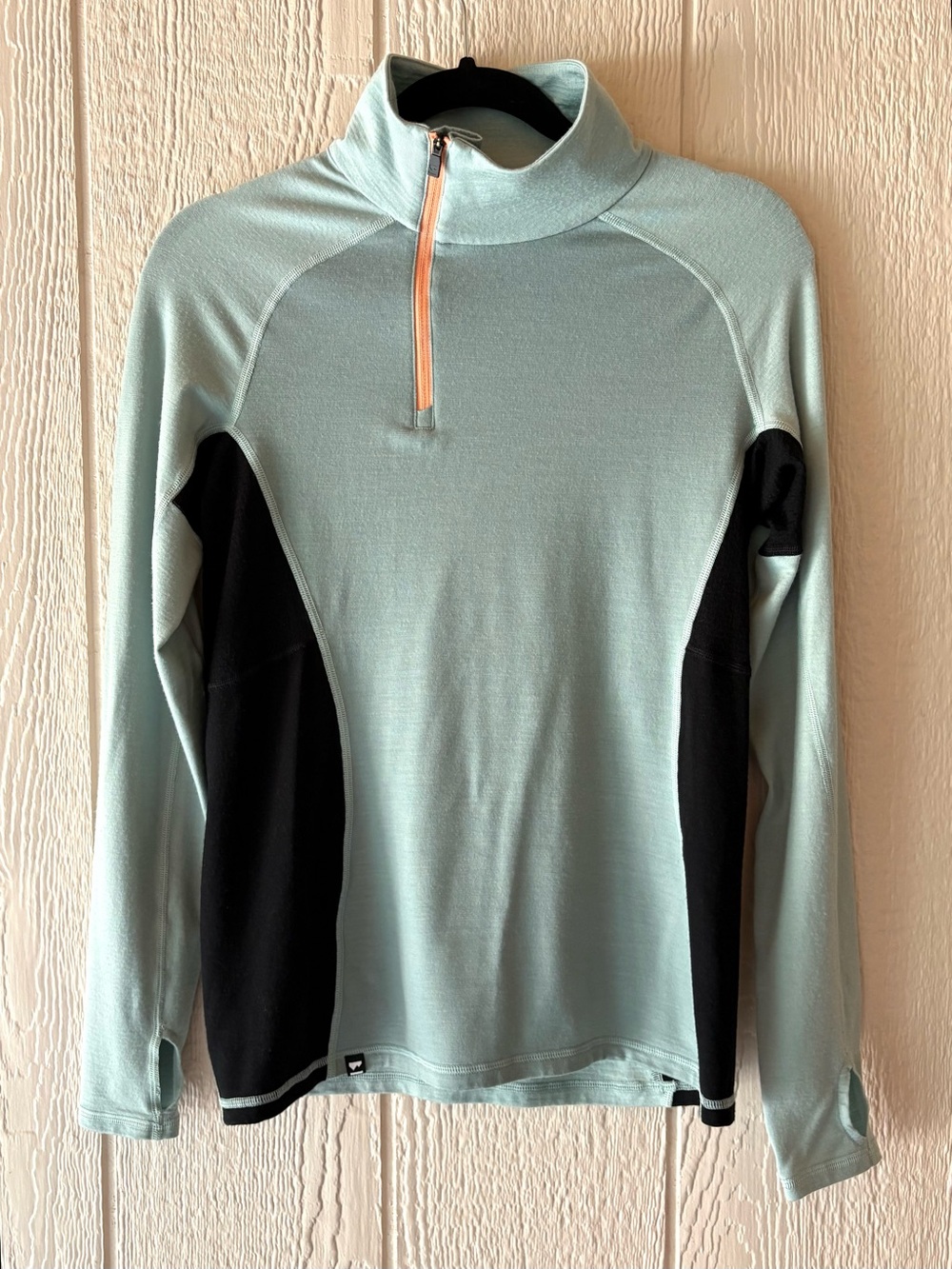 Mons Royale Olympus Half Zip Merino Wool Baselayer Women L